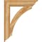 Ekena Millwork Thorton Traditional Rough Sawn Bracket w/ Offset Brace, Western Red Cedar, 8"W x 34"D x 42"H BKT0806X34X42THR01RWR - alternate 2